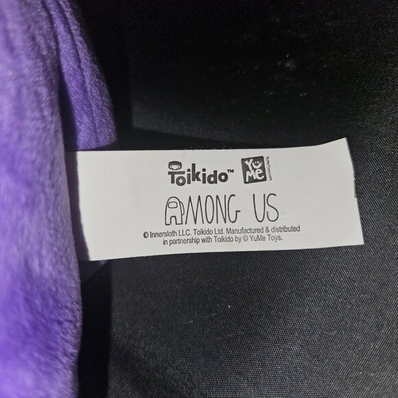 Toikido Among Us Halloween 8” Purple Plush ~ Witch Hat Costume Crew Member NWOT - Picture 3 of 4